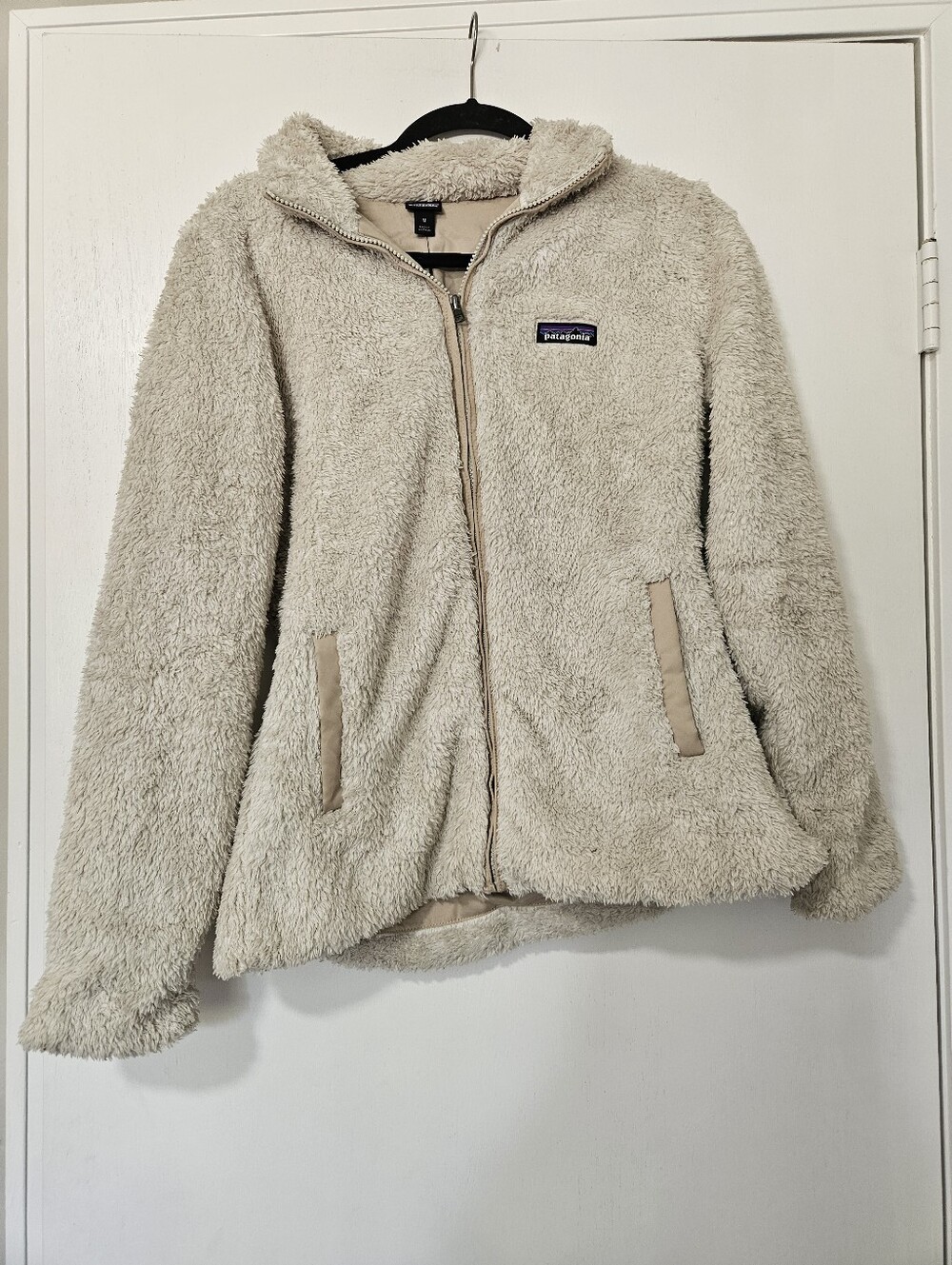 Patagonia Los Gatos Full-Zip Sherpa Fleece Jacket Bleached Stone Medium M
